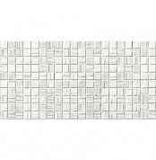 Мегаполис светло-серая мозаика плитка настенная 250х500